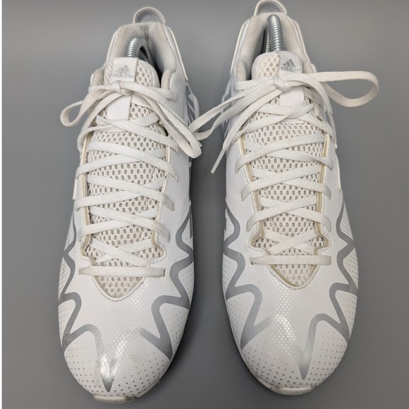 Adidas Freak 22 Low Football Cleats Mens Size 10 White Silver GW3390 Bounce - Picture 2 of 12